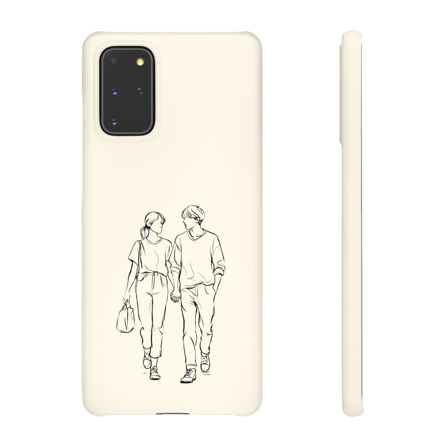 Together Forever Line Art Phone Case, Minimalist Couple Design For iPhone 16 15 Pro 14 12 XR 8 Samsung