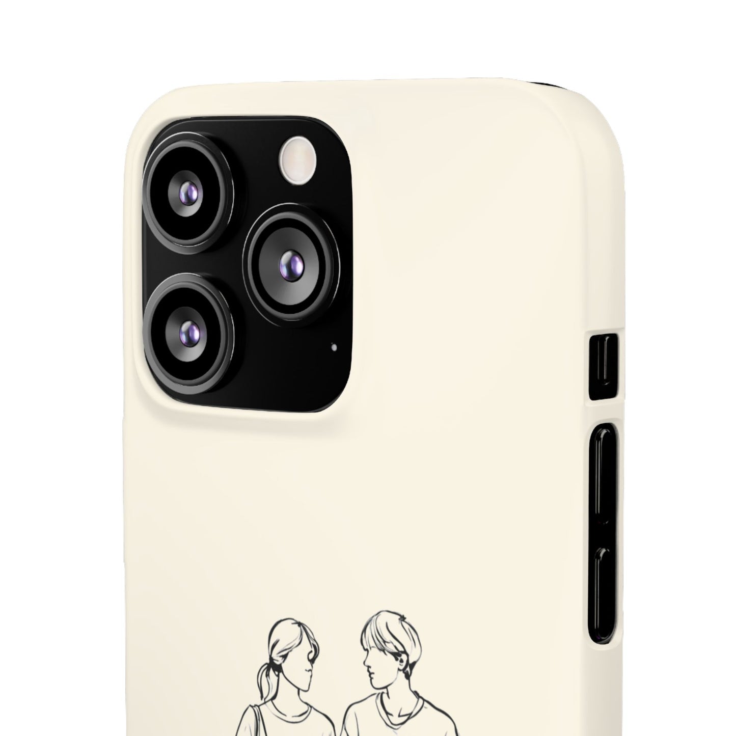 Together Forever Line Art Phone Case, Minimalist Couple Design For iPhone 16 15 Pro 14 12 XR 8 Samsung