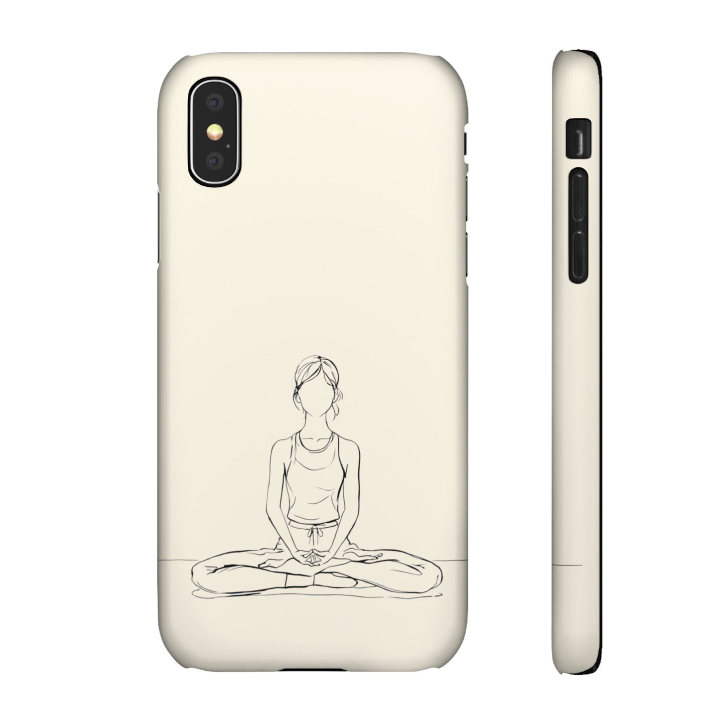 Serene Flow, Yoga Pose Phone Case For iPhone 16 15 Pro 14 12 XR 8 Samsung