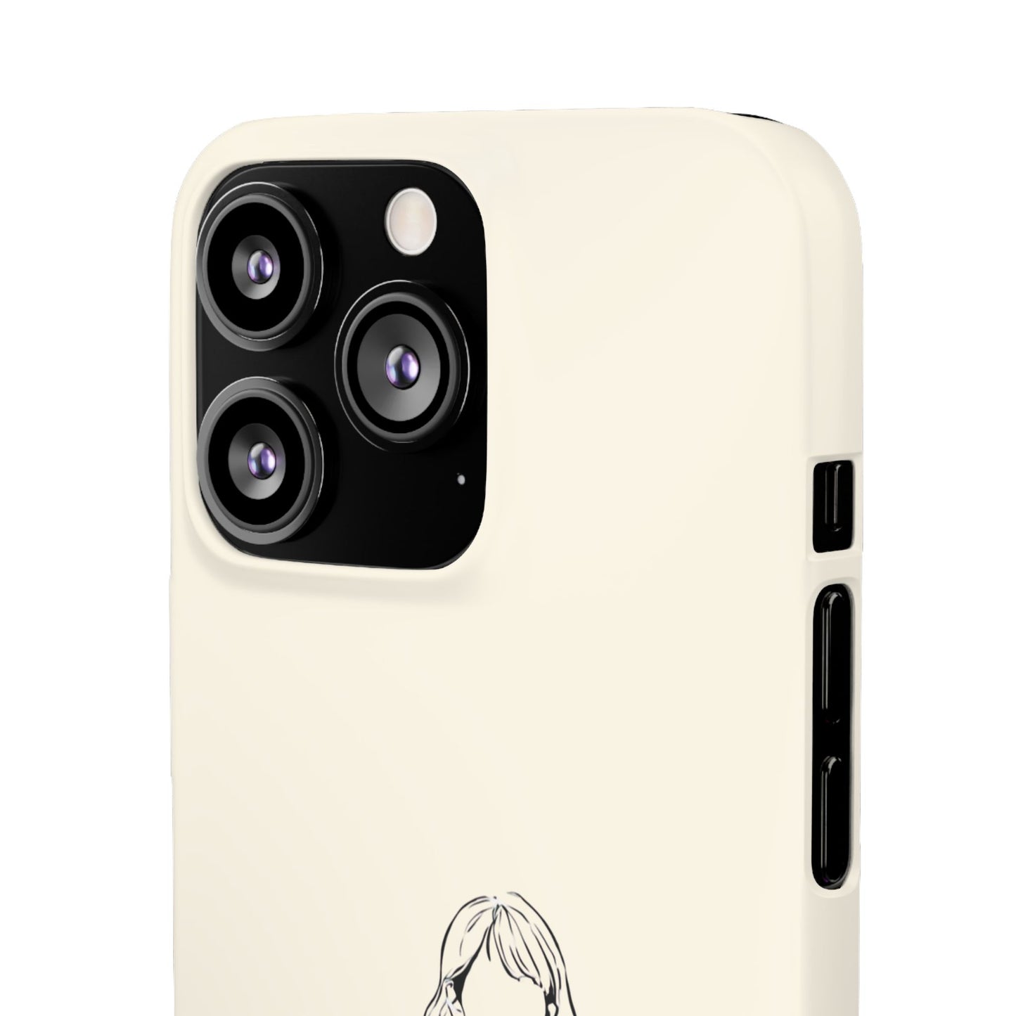 Girl and Cat Line Art Phone Case, Minimalist and Cozy Design, For iPhone 16 15 Pro 14 12 XR 7 8 Samsung