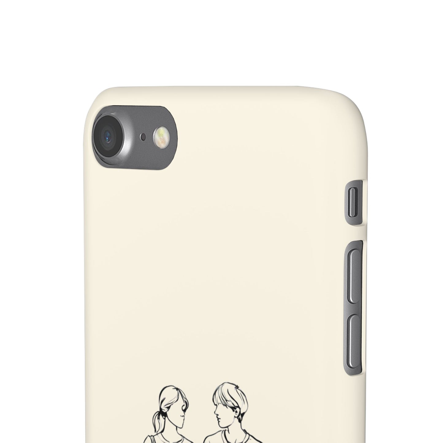 Together Forever Line Art Phone Case, Minimalist Couple Design For iPhone 16 15 Pro 14 12 XR 8 Samsung