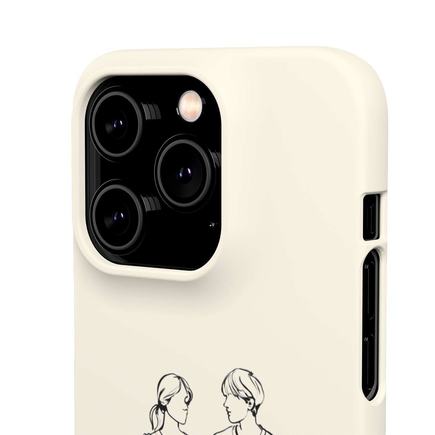 Together Forever Line Art Phone Case, Minimalist Couple Design For iPhone 16 15 Pro 14 12 XR 8 Samsung