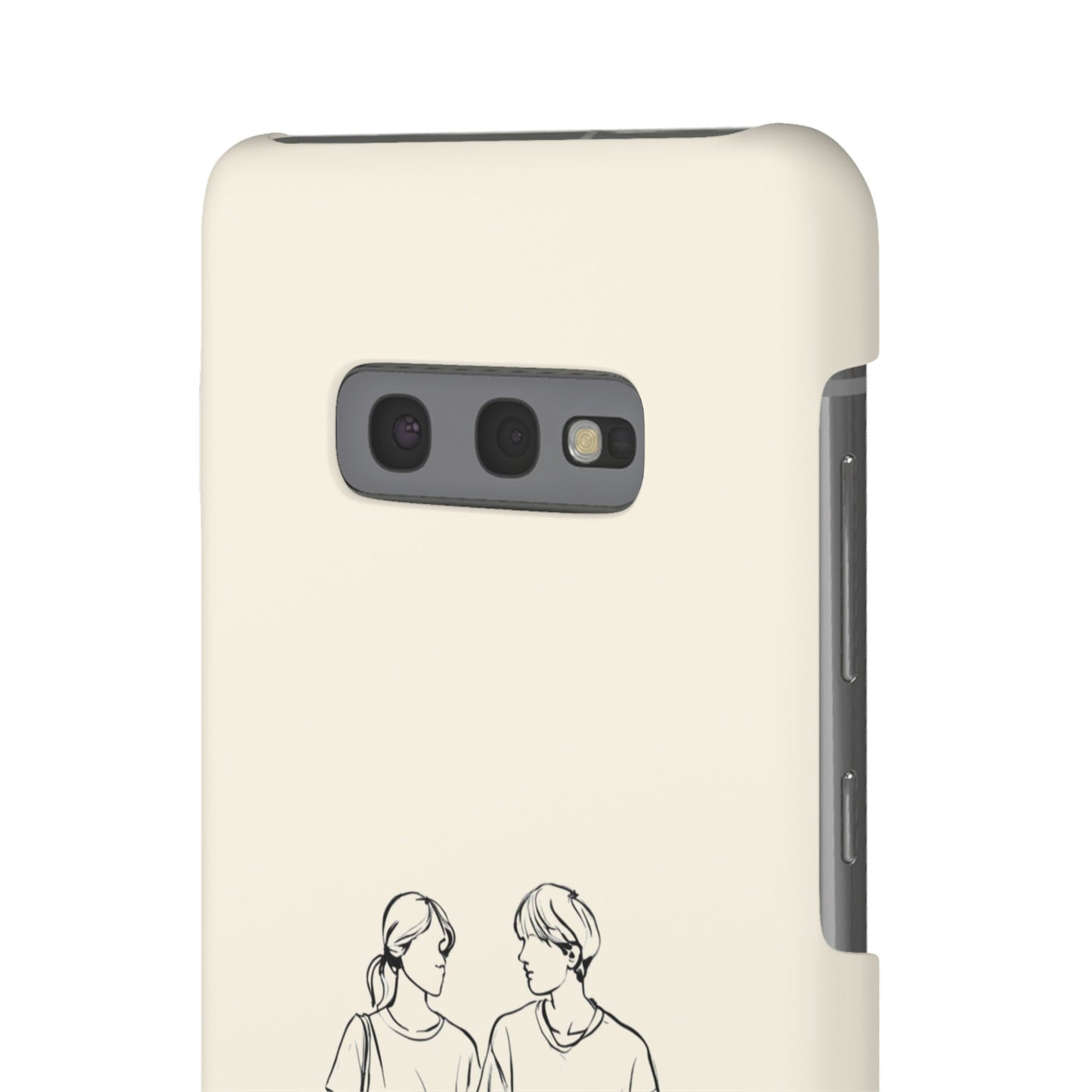 Together Forever Line Art Phone Case, Minimalist Couple Design For iPhone 16 15 Pro 14 12 XR 8 Samsung