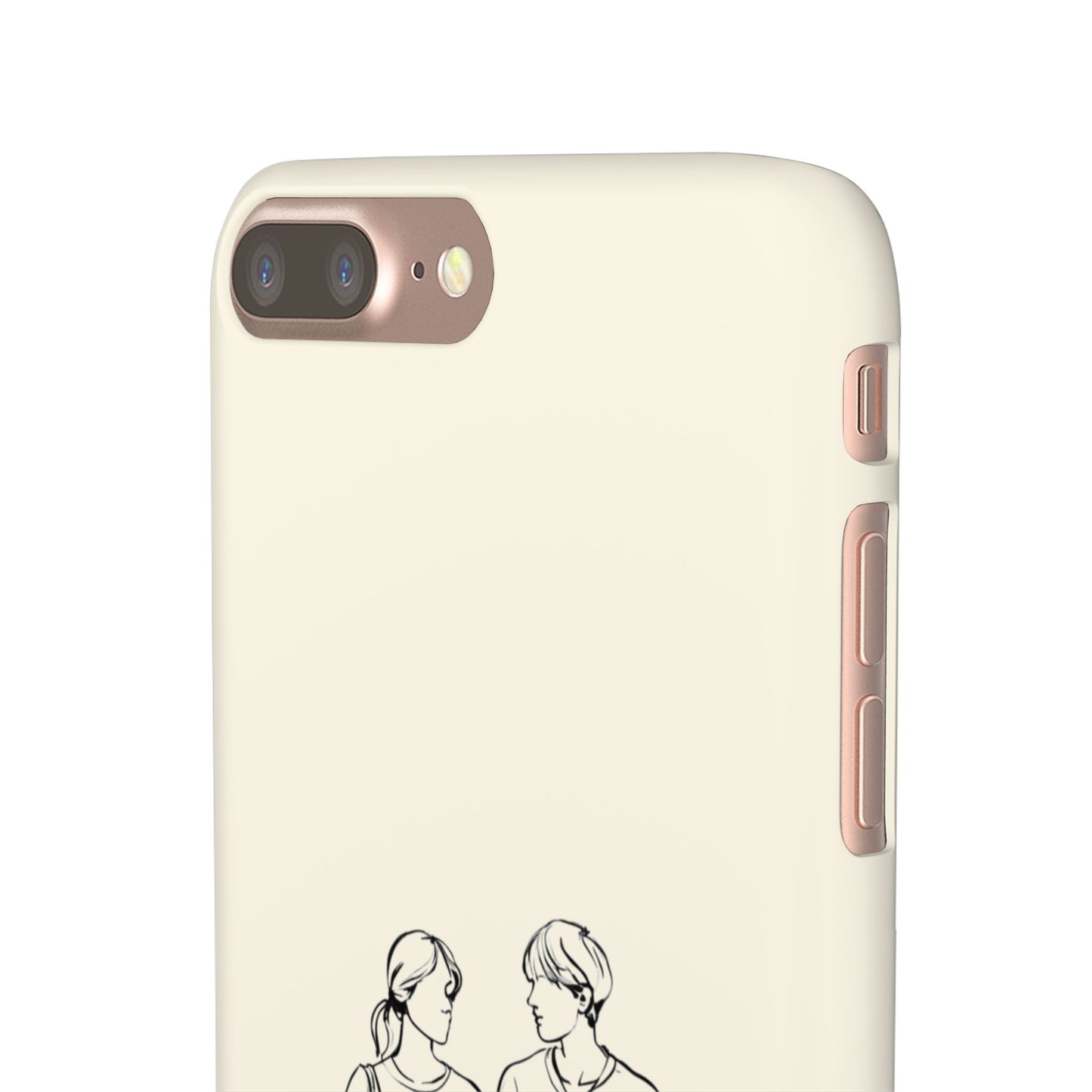 Together Forever Line Art Phone Case, Minimalist Couple Design For iPhone 16 15 Pro 14 12 XR 8 Samsung