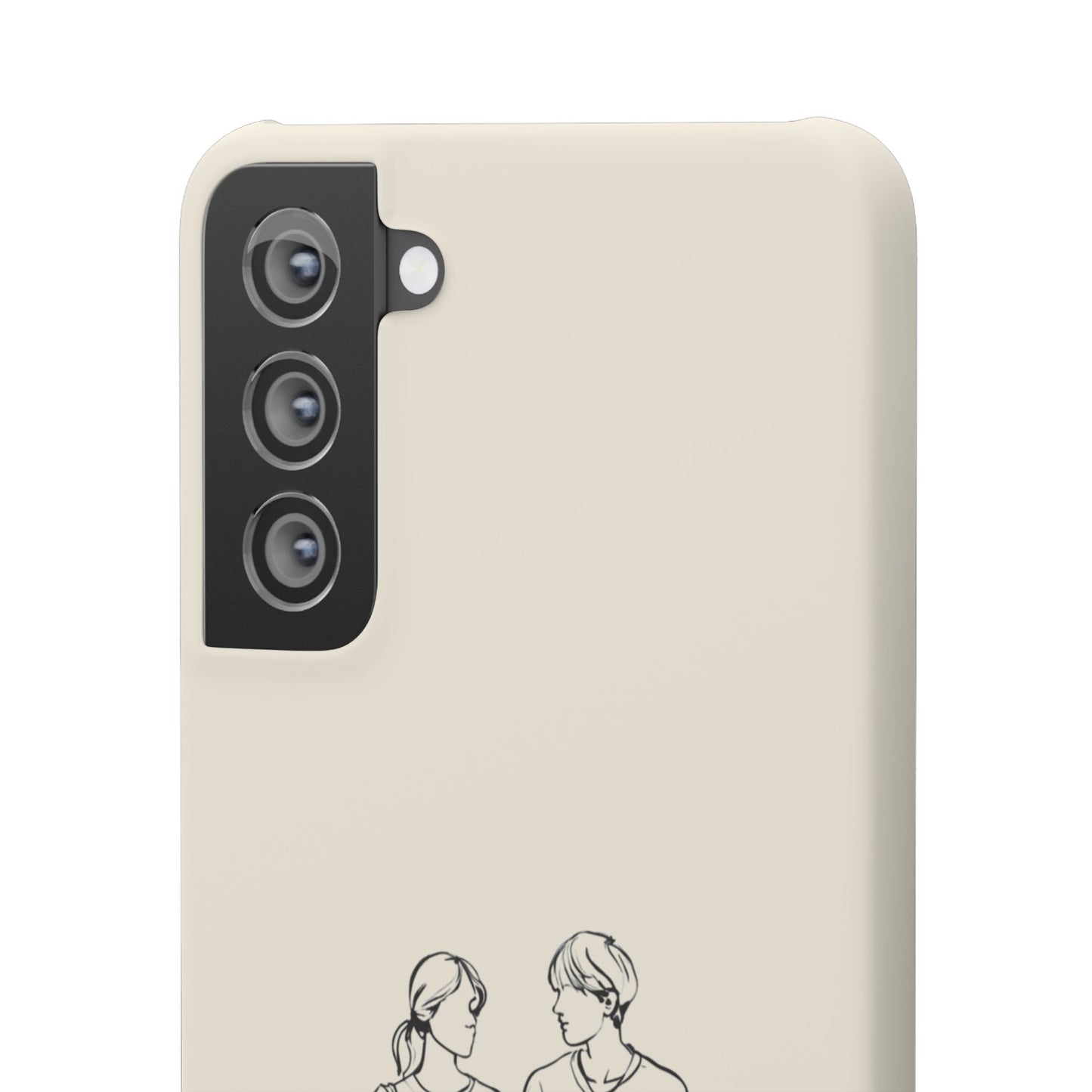 Together Forever Line Art Phone Case, Minimalist Couple Design For iPhone 16 15 Pro 14 12 XR 8 Samsung