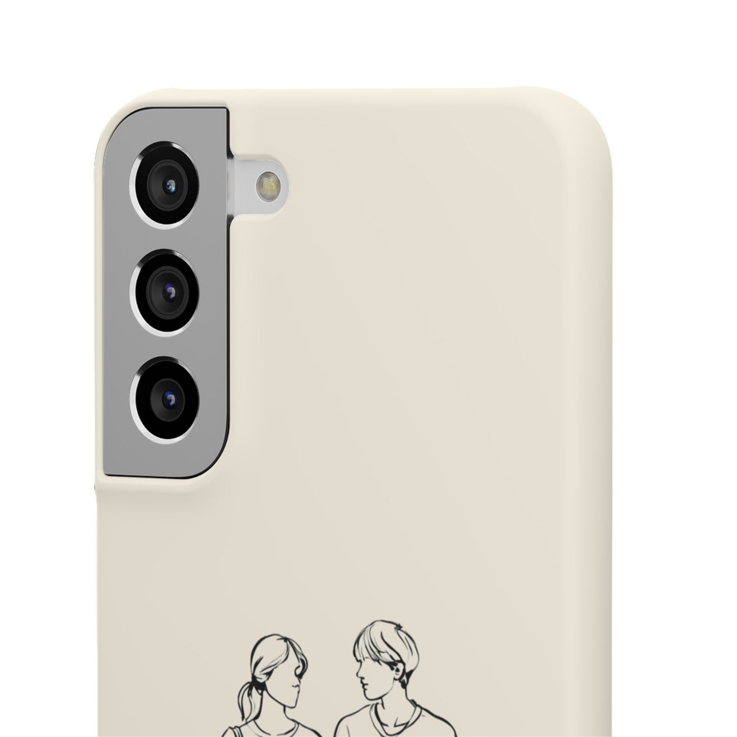 Together Forever Line Art Phone Case, Minimalist Couple Design For iPhone 16 15 Pro 14 12 XR 8 Samsung