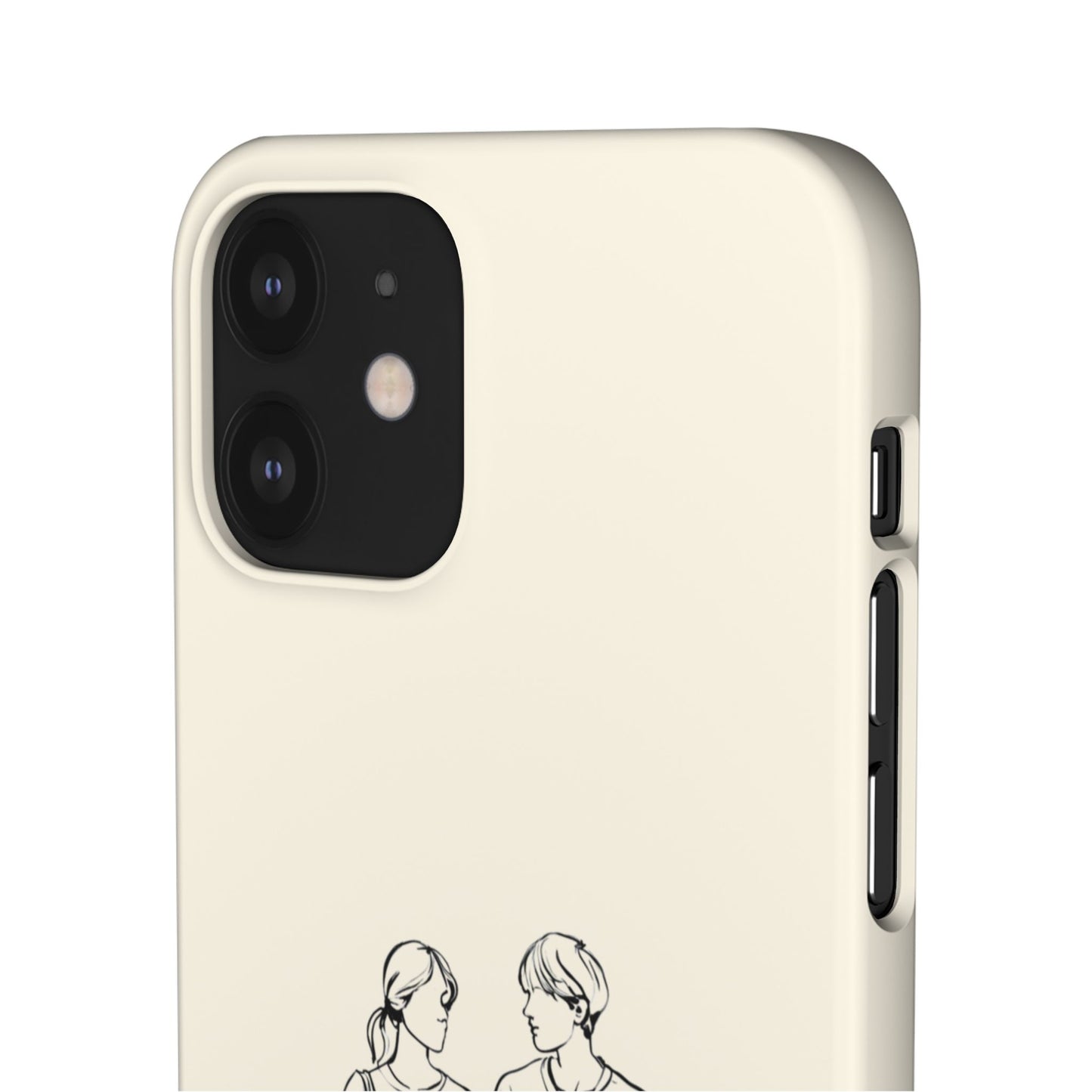 Together Forever Line Art Phone Case, Minimalist Couple Design For iPhone 16 15 Pro 14 12 XR 8 Samsung