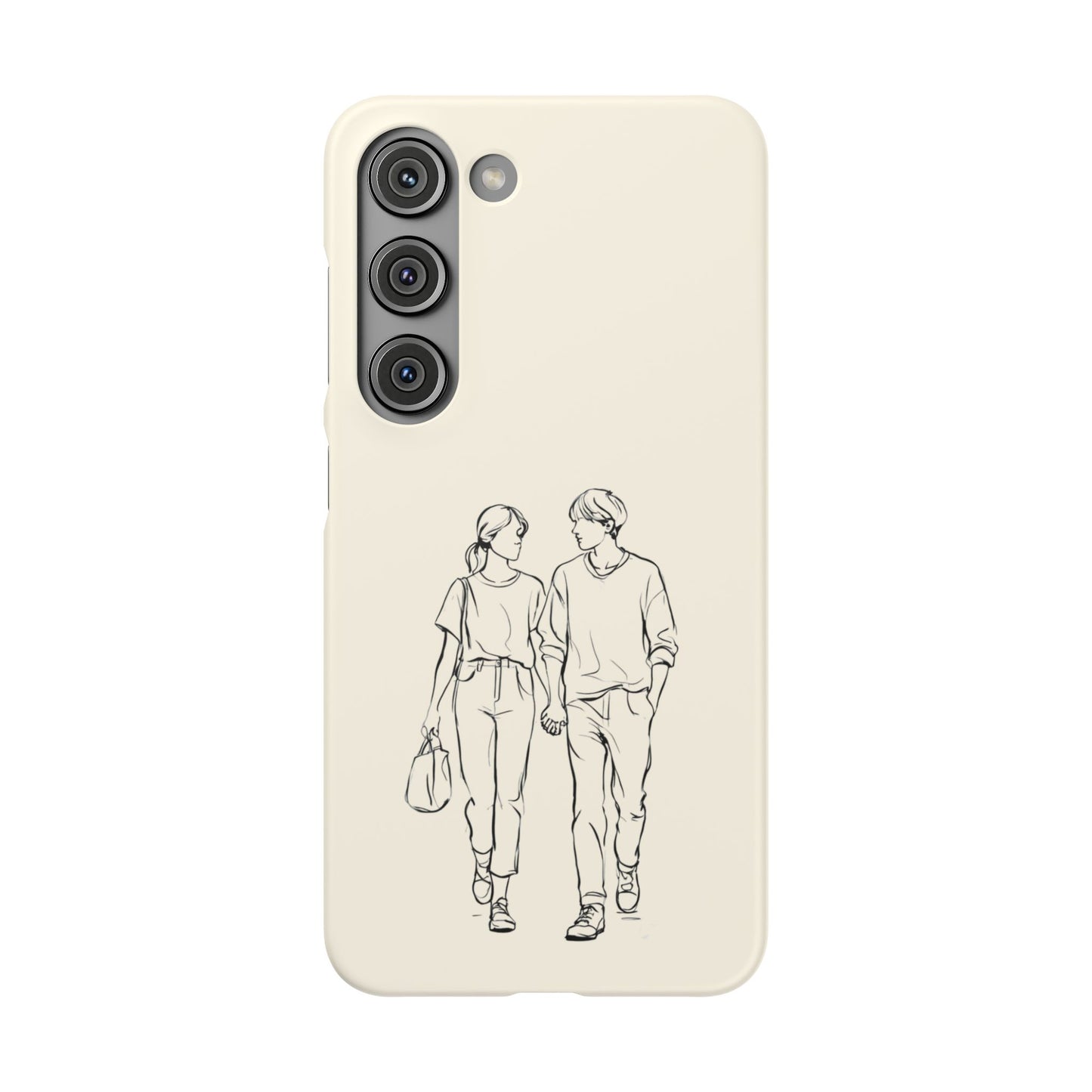 Together Forever Line Art Phone Case, Minimalist Couple Design For iPhone 16 15 Pro 14 12 XR 8 Samsung