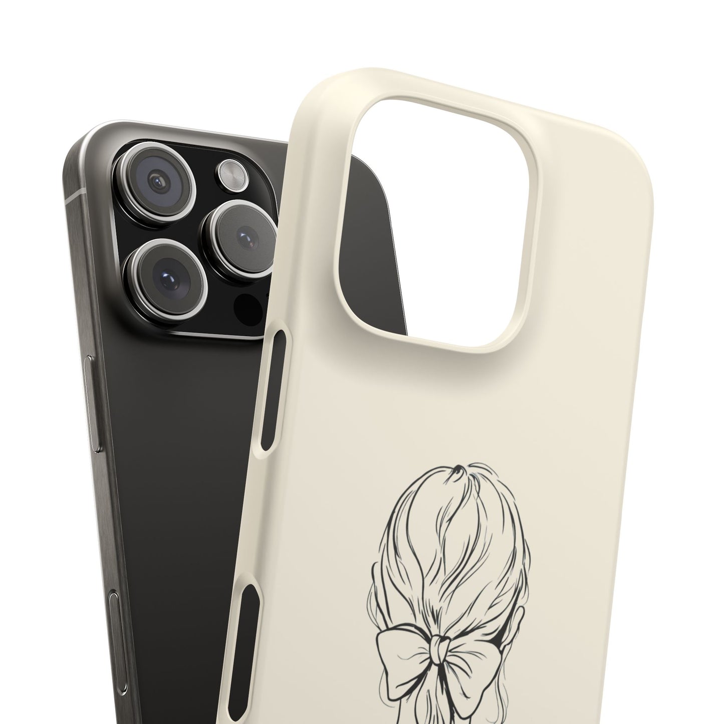 Graceful Bow Phone Case, Elegant Minimalist Line Art  Product