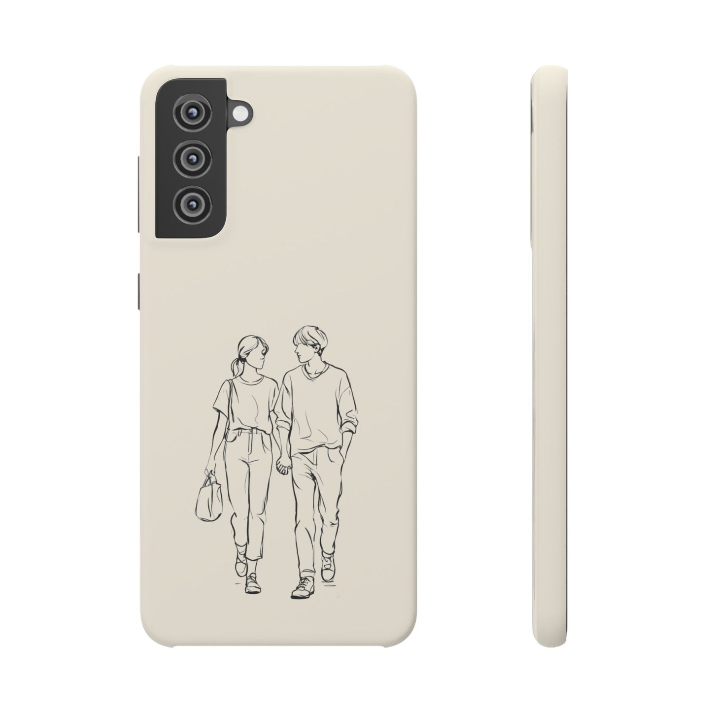 Together Forever Line Art Phone Case, Minimalist Couple Design For iPhone 16 15 Pro 14 12 XR 8 Samsung