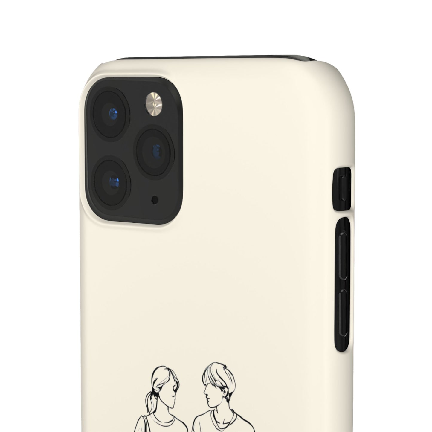 Together Forever Line Art Phone Case, Minimalist Couple Design For iPhone 16 15 Pro 14 12 XR 8 Samsung