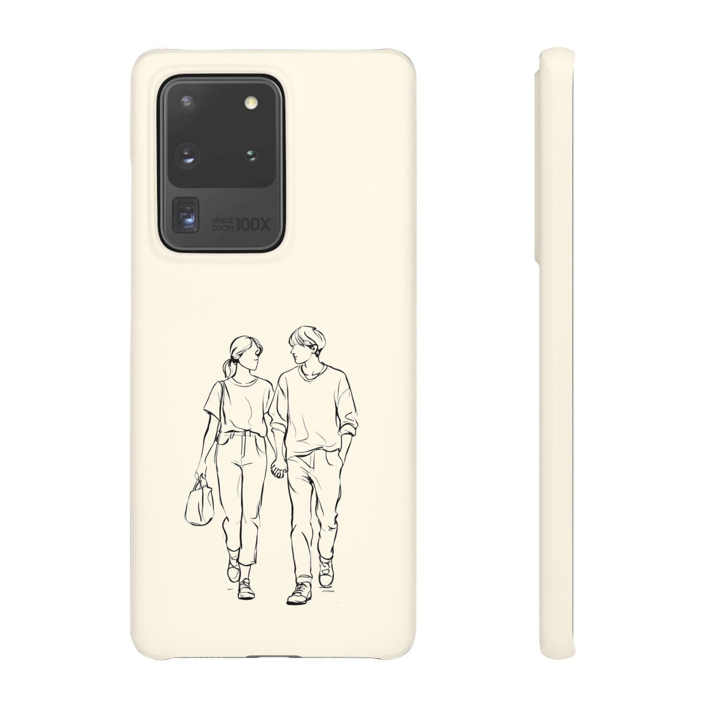 Together Forever Line Art Phone Case, Minimalist Couple Design For iPhone 16 15 Pro 14 12 XR 8 Samsung