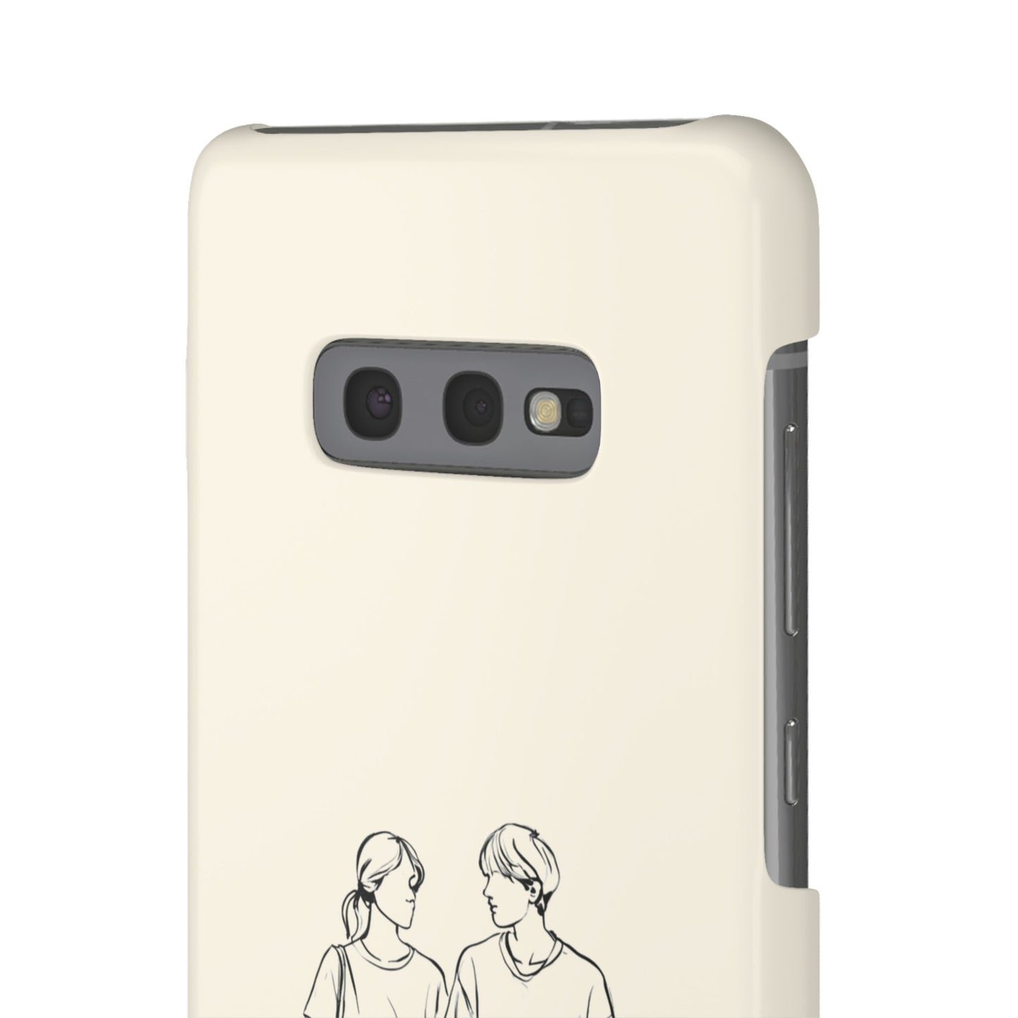 Together Forever Line Art Phone Case, Minimalist Couple Design For iPhone 16 15 Pro 14 12 XR 8 Samsung