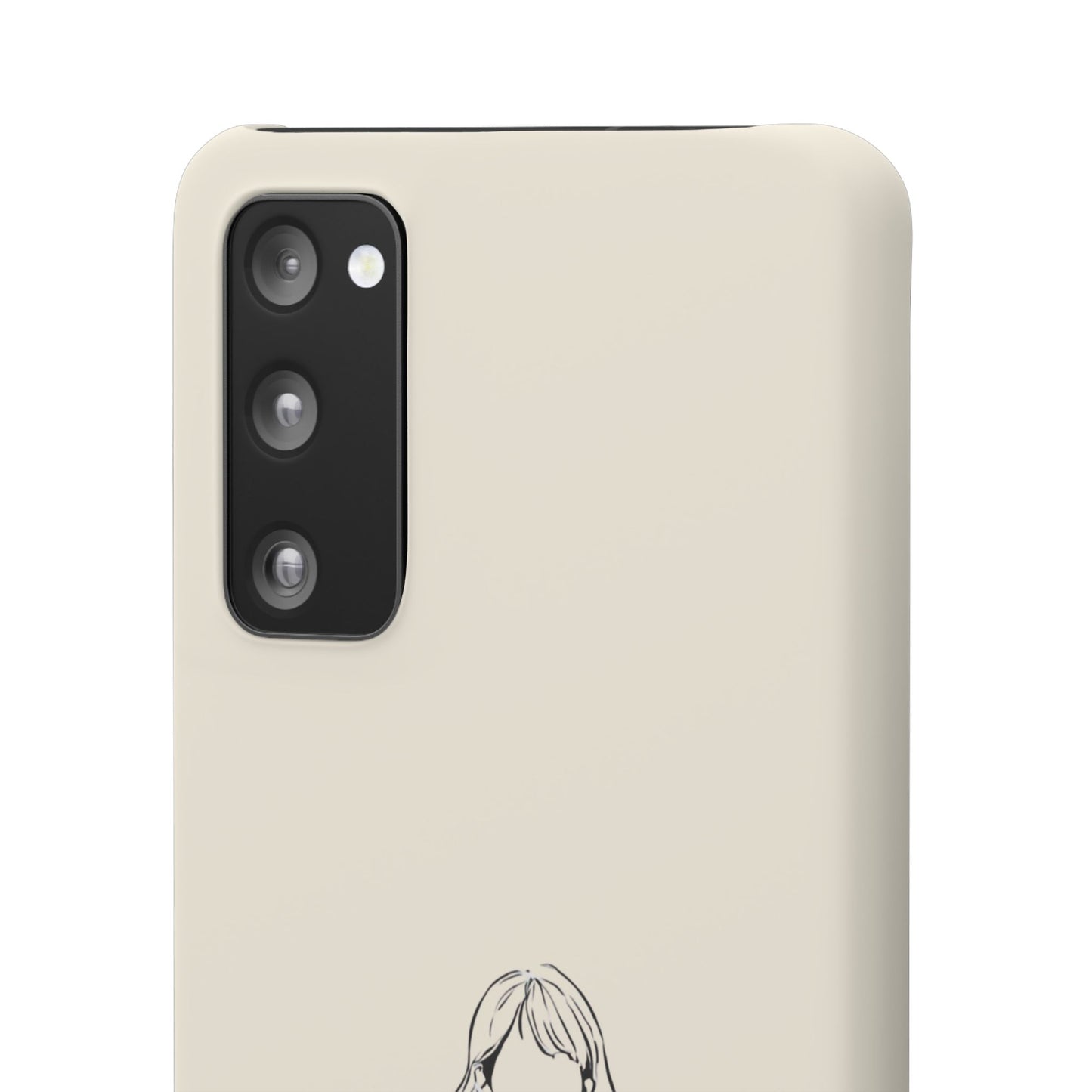 Girl and Cat Line Art Phone Case, Minimalist and Cozy Design, For iPhone 16 15 Pro 14 12 XR 7 8 Samsung