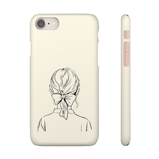 Graceful Bow Phone Case, Elegant Minimalist Line Art  Product