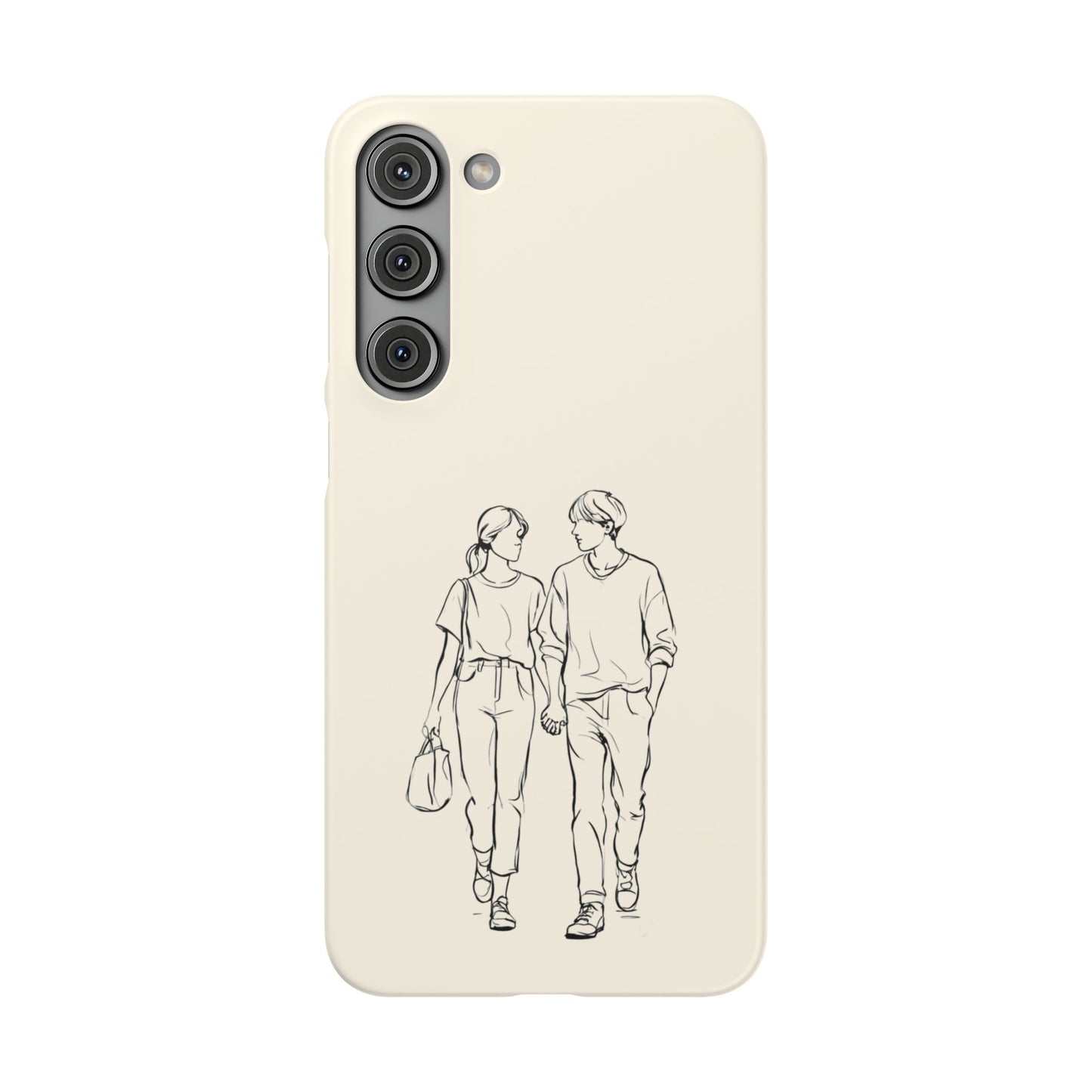 Together Forever Line Art Phone Case, Minimalist Couple Design For iPhone 16 15 Pro 14 12 XR 8 Samsung