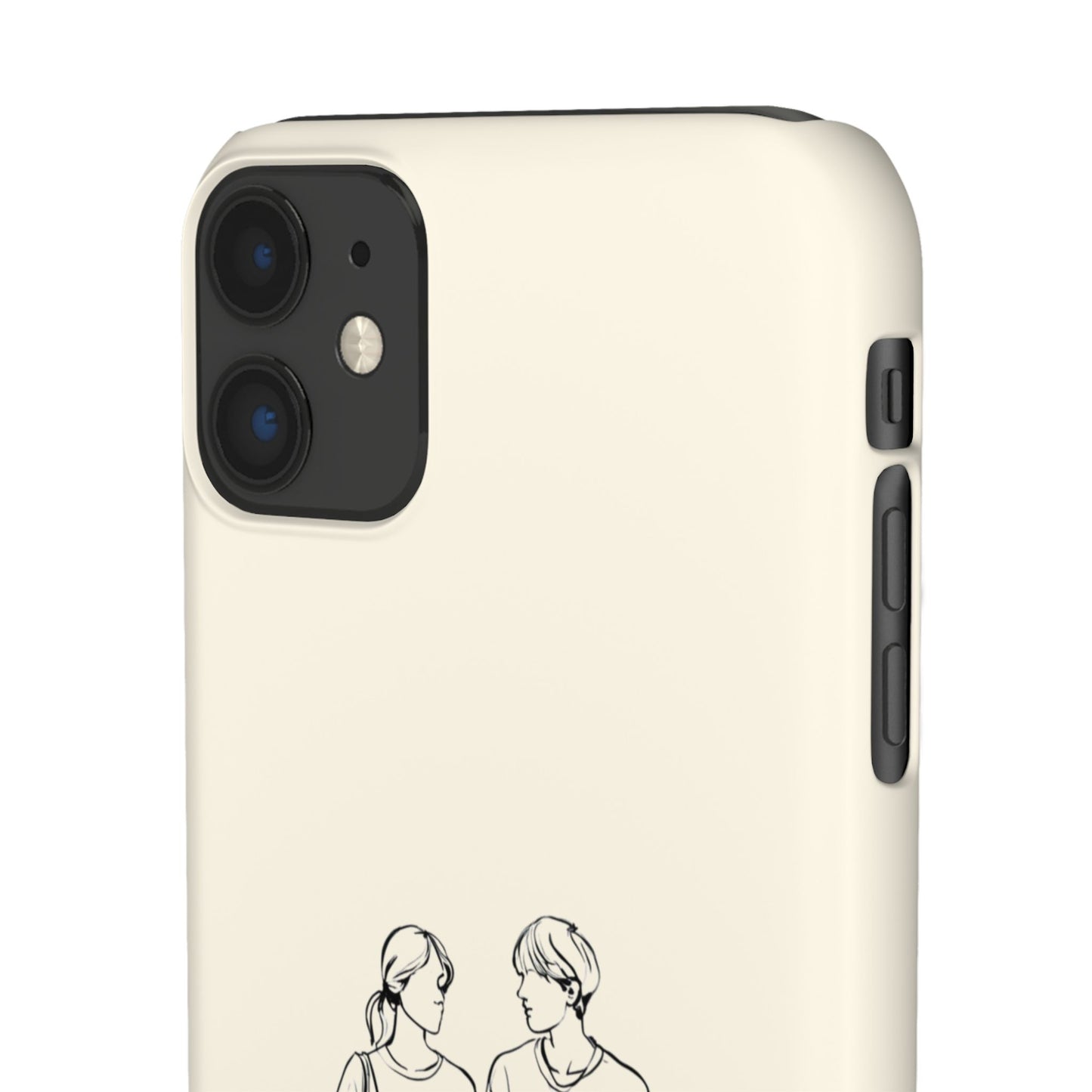 Together Forever Line Art Phone Case, Minimalist Couple Design For iPhone 16 15 Pro 14 12 XR 8 Samsung