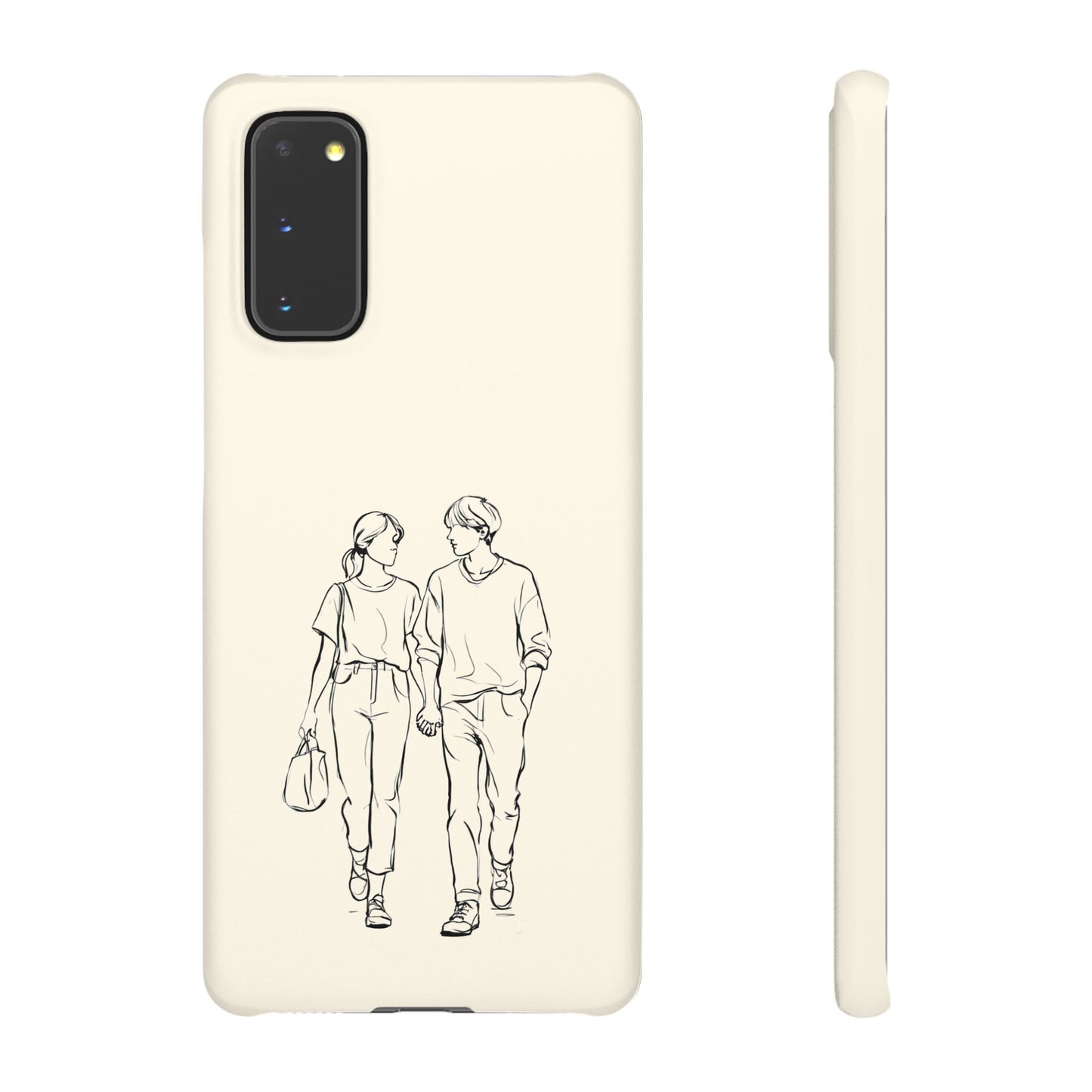 Together Forever Line Art Phone Case, Minimalist Couple Design For iPhone 16 15 Pro 14 12 XR 8 Samsung